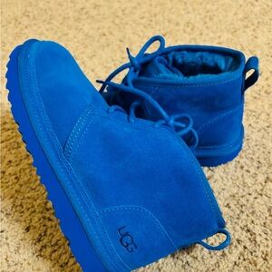 BLUE UGG ANKLE BOOTS